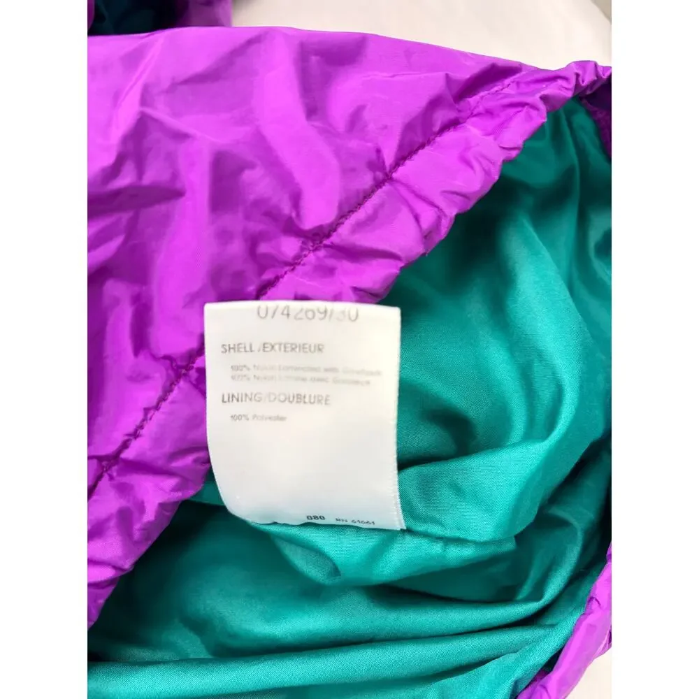 VTG The North Face color block windbreaker 1/4 snap pullover. FLAW. Size L 1990s